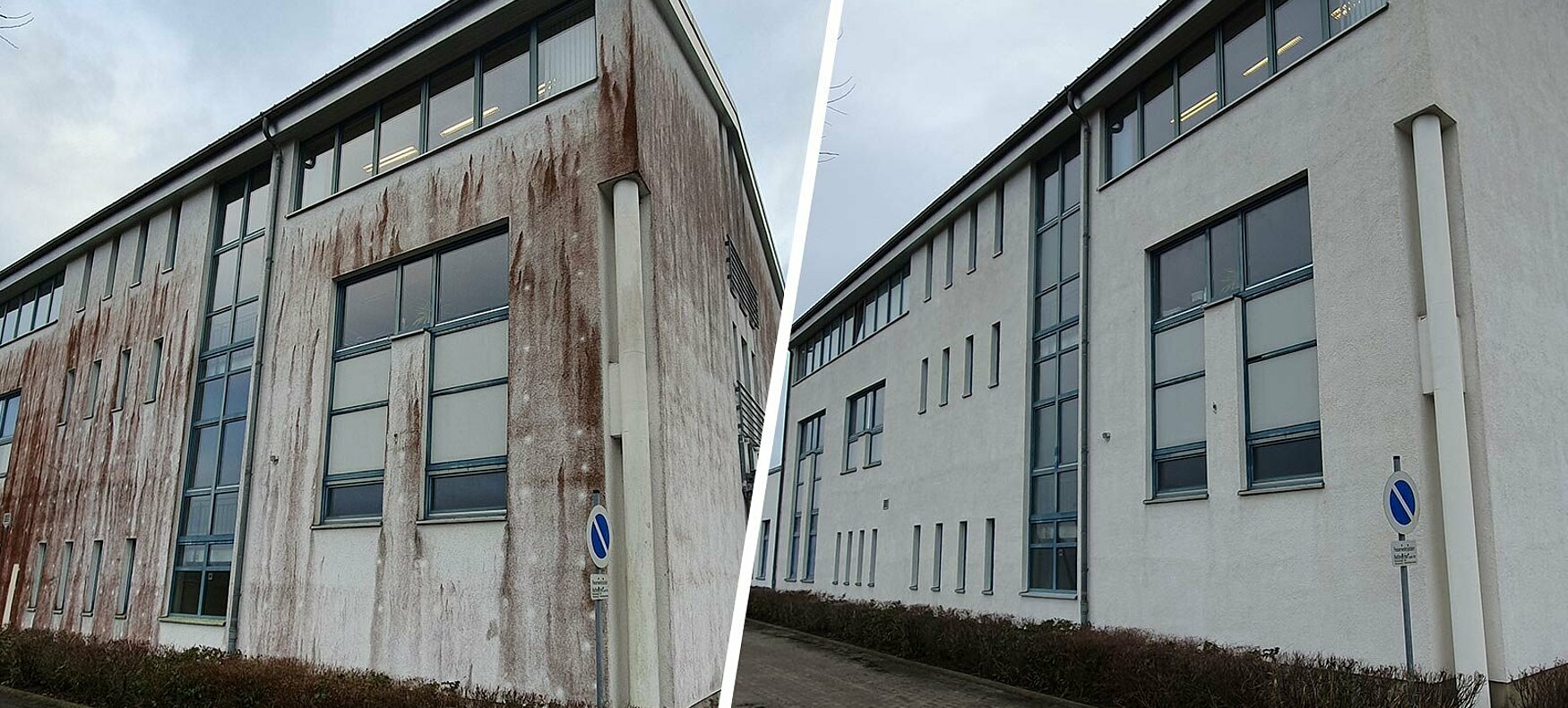 Fassadenreinigung Stralsund: Jetzt Angebot einholen und Hauswand reinigen lassen.