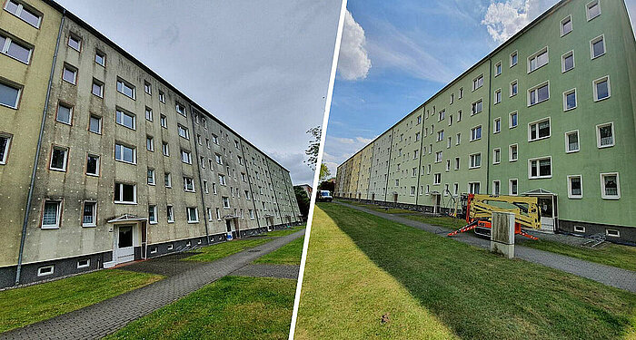 Fassadenreinigung Stralsund: Jetzt kostenfreie Beratung anfordern und Hauswand reinigen lassen.